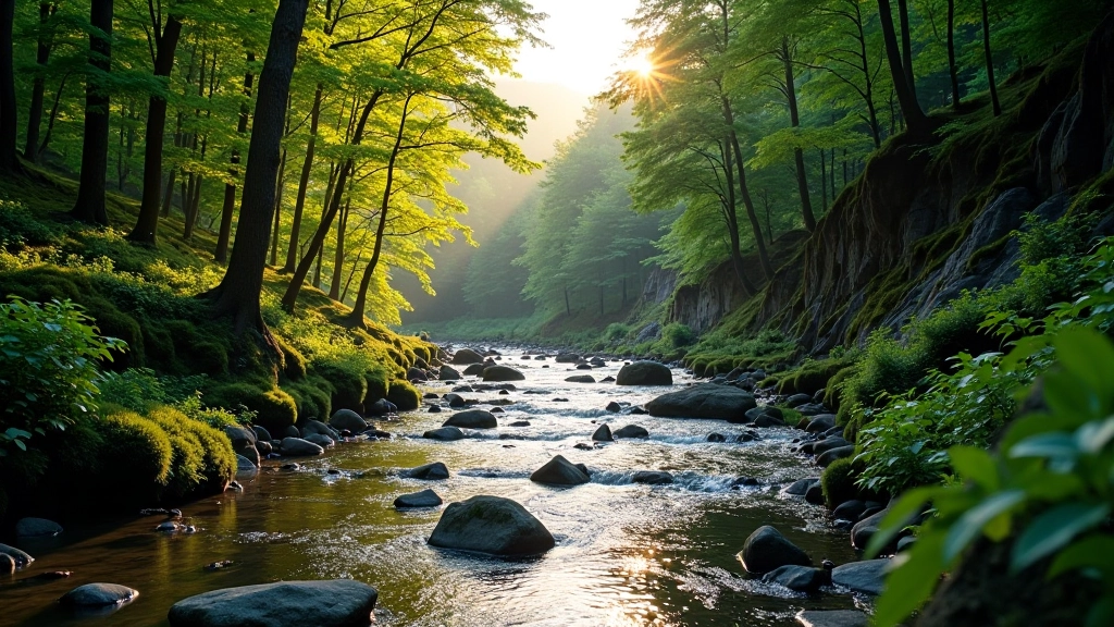 Taciņa ar sīkfokusētu skatu uz Gauju, koki abos palos